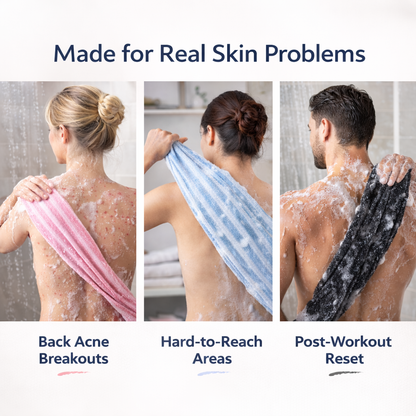 Soft Exfoliating Antibacterial Shower Towel